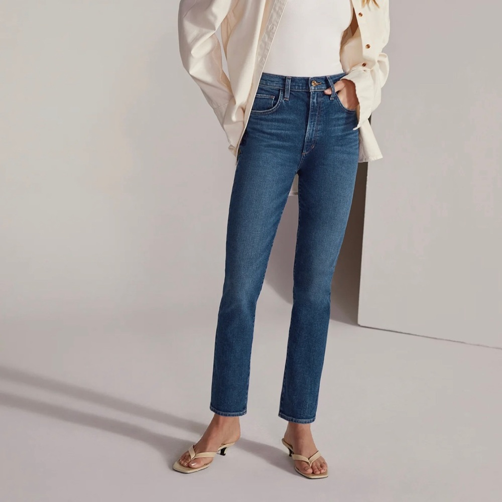 Favorite daughter Valentina high rise cigarette ankle jeans 32